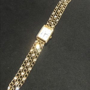 Gorgeous Vintage Gold and Crystal Watch